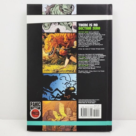 Section Zero Volume 0 Signed Book Kesel Grummett Graphic Novel Hardcover Panic - Picture 2 of 10